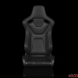 Braum Racing Elite-X Series Fixed Back Sport Seat (Each) - Black Leatherette w/ Black Stitching - Image 2