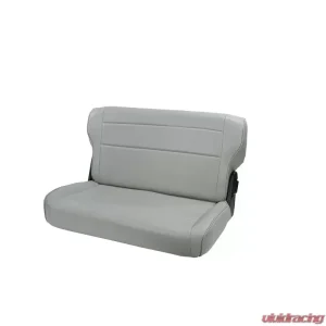 Rugged Ridge Seat, Rear, Fold/Tumble, Gray; 76-95 Jeep CJ/Wrangler YJ Jeep - Image 1