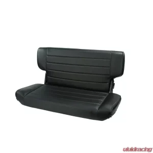 Rugged Ridge Seat, Rear, Fold/Tumble, Black Denim; 97-02 Jeep Wrangler TJ Jeep Wrangler 1997-2002 - Image 1