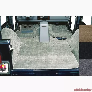 Rugged Ridge Deluxe Carpet Kit, Gray; 76-95 Jeep CJ/Wrangler YJ Jeep - Image 1