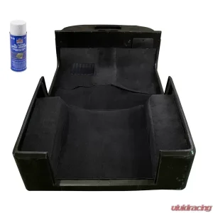 Rugged Ridge Deluxe Carpet Kit, with Adhesive, Black; 76-95 Jeep CJ/Wrangler YJ Jeep - Image 1