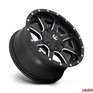 FUEL D538 Maverick Front (New) Black & Milled 1-Piece Cast Wheel 17x6.5 8x200 116mm - Image 2