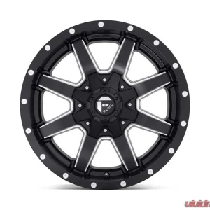FUEL D538 Maverick Front (New) Black & Milled 1-Piece Cast Wheel 17x6.5 8x200 116mm - Image 3
