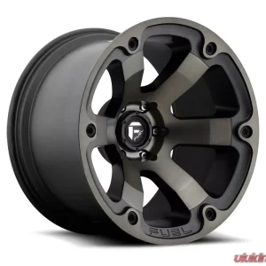 FUEL D564 Beast Black & Machined w/ Dark Tint Cast Wheel 17x9 5x127 | 5x5 -12mm - Image 1