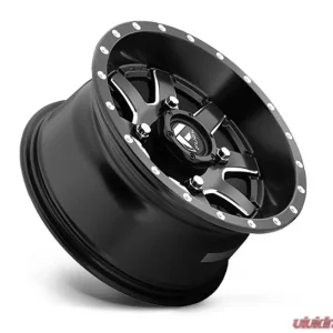 FUEL UTV D538 Maverick Black & Milled 1-Piece Cast Wheel 16x7 4x110 13mm - Image 3