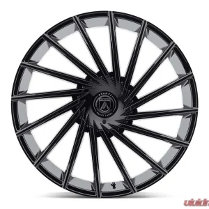 Asanti Black ABL-18 Matar Wheel 22x9 6x6x135/6x139.7 +15mm Gloss Black - Image 2