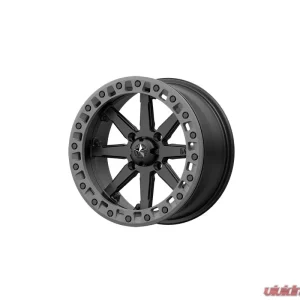 MSA Offroad M31 LOK2 Wheel 15x7 4x4x110 +0mm Satin Black Matte Gray Ring - Image 1