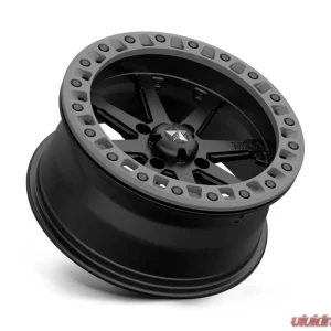 MSA Offroad M31 LOK2 Wheel 14x7 4x4x137 +0mm Satin Black Matte Gray Ring - Image 2