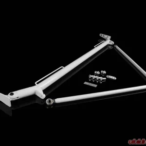 Braum Racing Harness Bar Kit White Gloss Ford Mustang 2005-2014 - Image 1