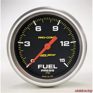 AutoMeter GAUGE; FUEL PRESS; 2 5/8in.; 15PSI; DIGITAL STEPPER MOTOR; PRO-COMP - Image 1