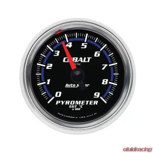AutoMeter GAUGE; PYROMETER (EGT); 2 1/16in.; 1600deg.F; DIGITAL STEPPER MOTOR; COBALT - Image 2
