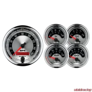 AutoMeter GAUGE KIT; 5 PC.; 3 3/8in./2 1/16in.; ELEC. SPEEDOMETER; AMERICAN MUSCLE - Image 1