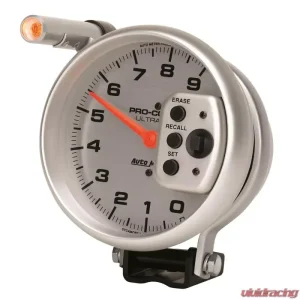 AutoMeter GAUGE; TACH; 5in.; 9K RPM; PEDESTAL W/QUICK LITE; W/PEAK MEMORY; ULTRA-LITE - Image 2