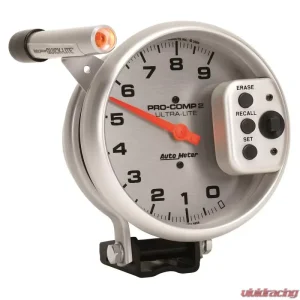 AutoMeter GAUGE; TACH; 5in.; 9K RPM; PEDESTAL W/QUICK LITE; W/PEAK MEMORY; ULTRA-LITE - Image 3