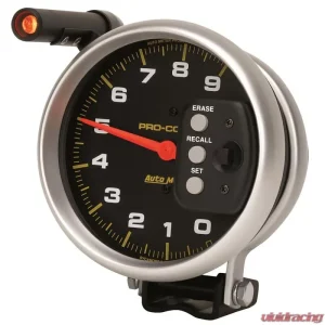 AutoMeter GAUGE; TACH; 5in.; 9K RPM; PEDESTAL W/QUICK LITE/PEAK MEMORY; PRO-COMP - Image 3