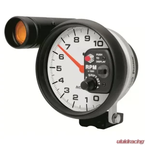 AutoMeter GAUGE; TACHOMETER; 5in.; 10K RPM; PEDESTAL W/EXT. SHIFT-LITE; PHANTOM - Image 1