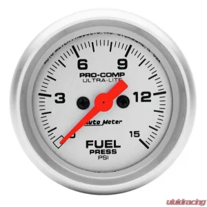 AutoMeter GAUGE; FUEL PRESSURE; 2 1/16IN.; 15PSI; DIGITAL STEPPER MOTOR; ULTRA-LITE - Image 1