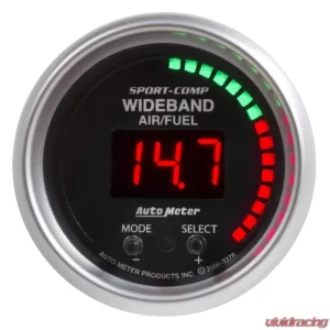 AutoMeter GAUGE; AIR/FUEL RATIO-PRO; 2 1/16in.; 10:1-20:1; DIGITAL W/PEAK/WARN; SC - Image 1