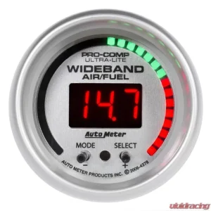 AutoMeter GAUGE; AIR/FUEL RATIO-PRO; 2 1/16in.; 10:1-20:1; DIGITAL W/PEAK/WRN; ULTRA-LITE - Image 1