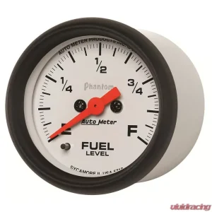 AutoMeter GAUGE; FUEL LEVEL; 2 1/16in.; 0-280O PROGRAMMABLE; PHANTOM - Image 2