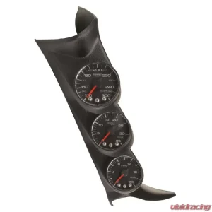 AutoMeter DIESEL GAUGE KIT; A-PILLR; GM 01-07; BST/EGT/TRANS; 35PSI/2Kdeg.F/300deg.F; BLK; - Image 1