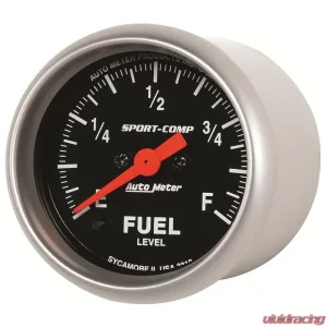 AutoMeter GAUGE; FUEL LEVEL; 2 1/16in.; 0-280O PROGRAMMABLE; SPORT-COMP - Image 2