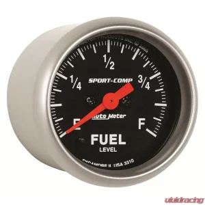 AutoMeter GAUGE; FUEL LEVEL; 2 1/16in.; 0-280O PROGRAMMABLE; SPORT-COMP - Image 3