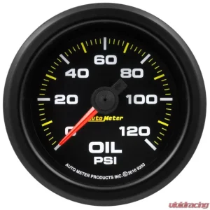AutoMeter GAUGE; OIL PRESS; 2 1/16in.; 120PSI; STEPPER MOTOR W/WARN; EXTREME ENVIRONMENT - Image 1