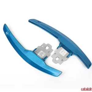 AutoTecknic Competition Steering Shift Levers Paddles Long Beach Blue BMW M3 F80 15-19 - Image 1