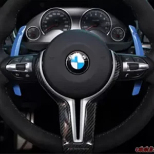 AutoTecknic Competition Steering Shift Levers Paddles Stealth Black BMW M3 F80 15-19 - Image 2