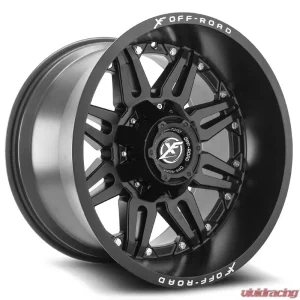 XF Off-Road XF-204 Wheel 22x12 8x165.1|8x170 -44mm Matte Black - Image 2