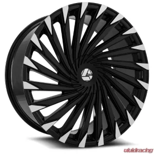Azara 501 Wheel 22x9.5 5x115|5x120 15mm Gloss Black Machined - Image 2