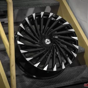 Azara 501 Wheel 22x9.5 5x115|5x120 15mm Gloss Black Machined - Image 3