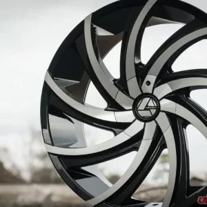Azara 503 Wheel 30x9.5 Blank 15mm Gloss Black Machined - Image 5