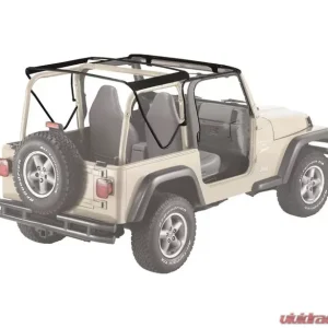 Bestop Black OE Style Replacement Bow & Frame Hardware Kit Jeep Wrangler 1997-2006 - Image 1