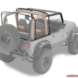 Bestop Black OE Style Replacement Bow & Frame Hardware Kit Jeep Wrangler 1988-1995 - Image 1