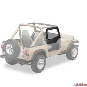 Bestop Black Denim Fabric Door Skins Jeep Wrangler 1997-2006 - Image 1