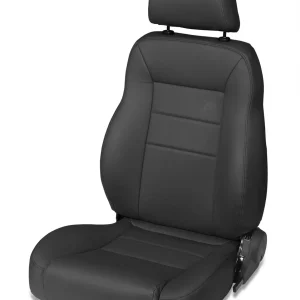 Bestop All Vinyl Black Crush Front Driver Side Trailmax II Pro Seat Jeep CJ-7 | Wrangler YJ 1976-2006 - Image 1
