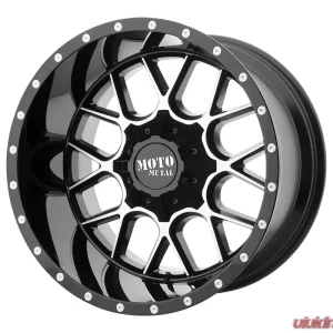 Moto Metal MO986 Siege Wheel 20x12 5x127/5x139.7 -44mm Gloss Black Machined - Image 1