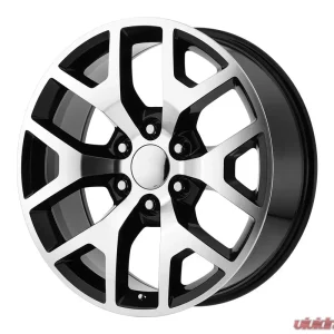 OE Creations PR169 Wheel 22x9 6x6x139.7 +28mm Gloss Black w/Machined Spokes - Image 1