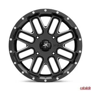MSA Offroad M35 Bandit Wheel 18x7 4x4x137 +0mm Gloss Black Milled - Image 3