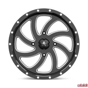 MSA Offroad M36 Switch Wheel 18x7 4x4x156 +0mm Gloss Black Milled - Image 3