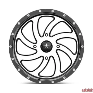 MSA Offroad M36 Switch Wheel 20x7 4x4x137 +0mm Machined Gloss Black - Image 3