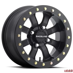 Raceline A71 Mamba Beadlock Black Wheel 15x7 4x137 0mm 3.5+3.5 - Image 1