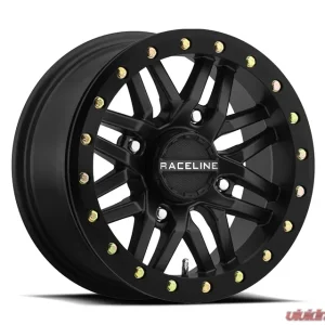Raceline Wheels Ryno Black W/Black Ring 15x7 4x156 (5+2) - Image 1