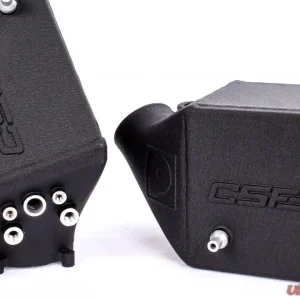 CSF Cooling - Racing & High Performance Division BMW F1X M5 & M6 Twin Charge-Air-Cooler Set - Crinkle Black Finish - Image 2