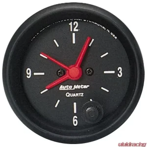 AutoMeter GAUGE; CLOCK; 2 1/16in.; 12HR; ANALOG; Z-SERIES - Image 1