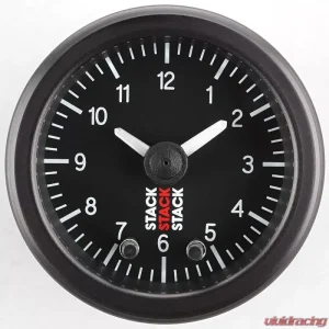 AutoMeter GAUGE; ANALOG CLOCK; BLK - Image 1