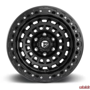FUEL D101 Zephyr BL Matte Black w/ Black Ring 1-Piece Cast Wheel 17x9 6x139.7 -15mm - Image 1