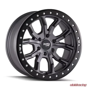 Dirty Life DT-1 9303 Matte Gunmetal 17x9 5x127 | 5x5 -12mm 78.1mm Wheel - Image 1